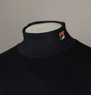 Fila Vintage 19th Roll Neck LS T-Shirt Black