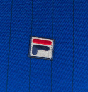 Fila Vintage BB1 Classic Striped Polo Bright Blue/Fila Navy