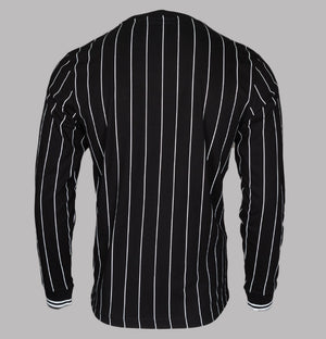 Fila Vintage Cannon Striped LS T-Shirt Black
