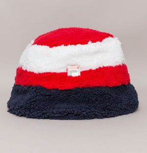 Fila Vintage Chanley Sherpa Bucket Hat Red