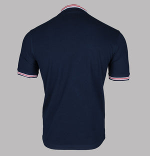 Fila Vintage Faraz Tipped Polo Shirt Fila Navy