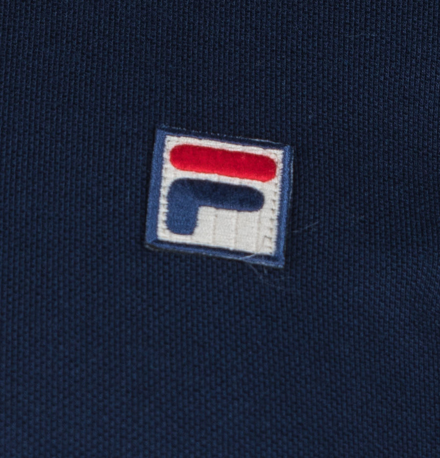 Fila Vintage Faraz Tipped Polo Shirt Fila Navy