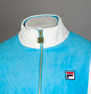 Fila Vintage Floyd Velour Track Jacket Aquarius