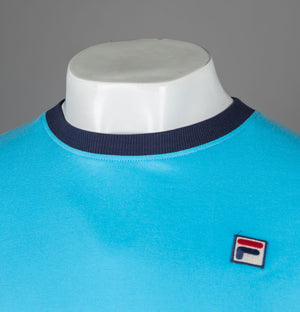 Fila Vintage Marconi Ringer T-Shirt Aquarius/Navy
