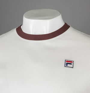 Fila Vintage Marconi Ringer T-Shirt Egret/Brown Stone