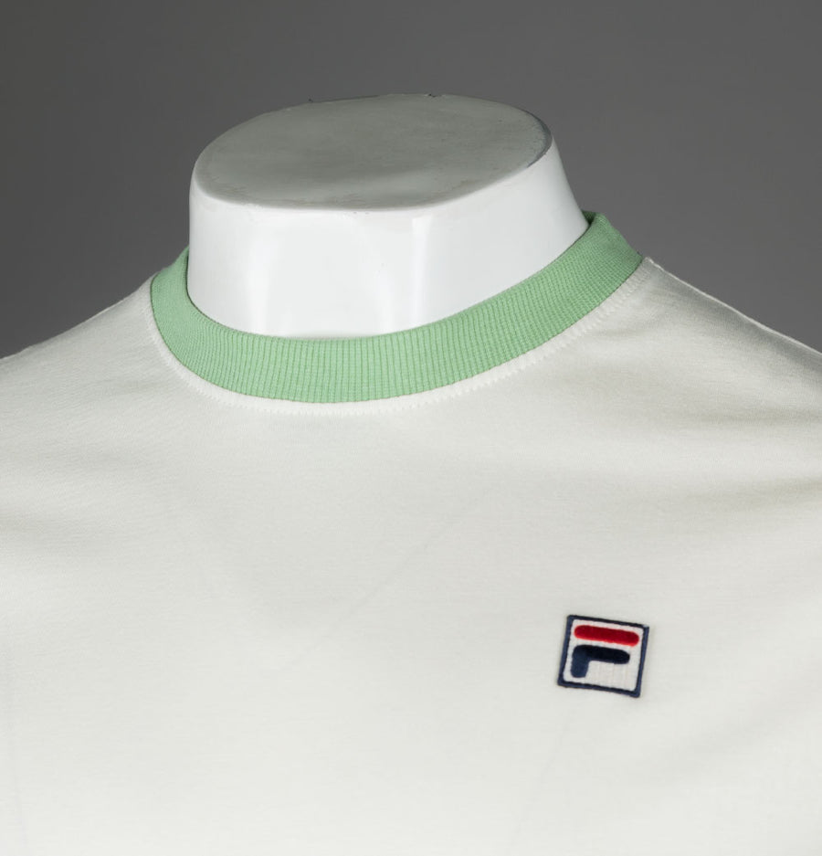 Fila Vintage Marconi Ringer T-Shirt Egret/Green