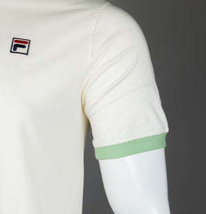 Fila Vintage Marconi Ringer T-Shirt Egret/Green