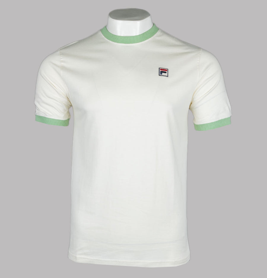 Fila Vintage Marconi Ringer T-Shirt Egret/Green