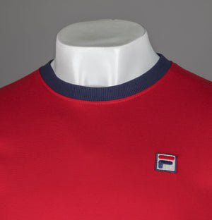 Fila Vintage Marconi Ringer T-Shirt Equestrian Red/Fila Navy