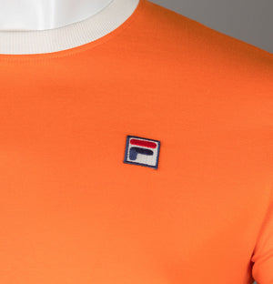 Fila Vintage Marconi Ringer T-Shirt Mandarin Orange