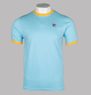 Yellow and store red fila shirt