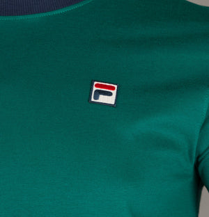 Fila Vintage Marconi Ringer T-Shirt Storm Green/Navy