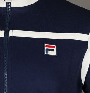 Fila Vintage Nate Tracksuit Top Navy/Egret