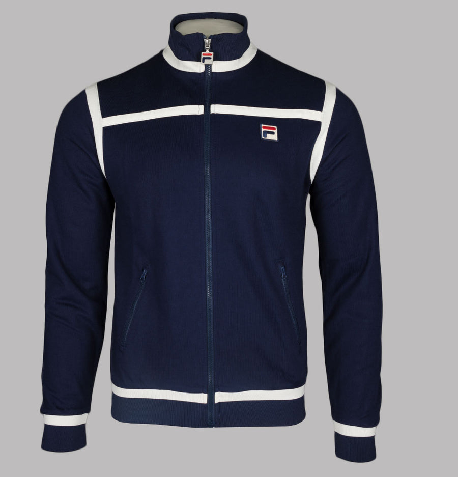 Fila Vintage Nate Tracksuit Top Navy/Egret
