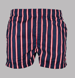 Fila Vintage Parsa Stripe Swim Shorts Fila Navy