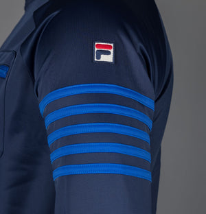 Fila Vintage Vann 5 Stripe Track Jacket Fila Navy Bronx Clothing