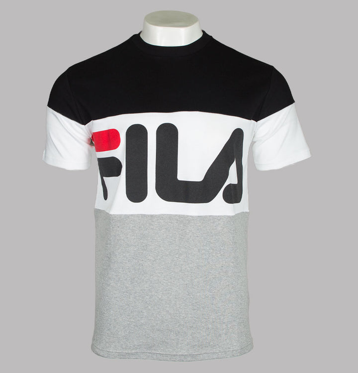 Fila Vintage Vialli Colour Block T-Shirt Black