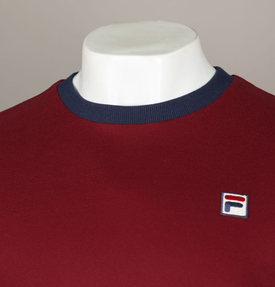 Fila Vintage Warner T-Shirt Rhubarb/Navy