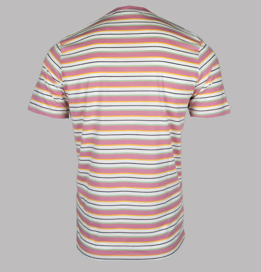 Fila Vintage Zar Stripe T-Shirt Egret/Foxglove