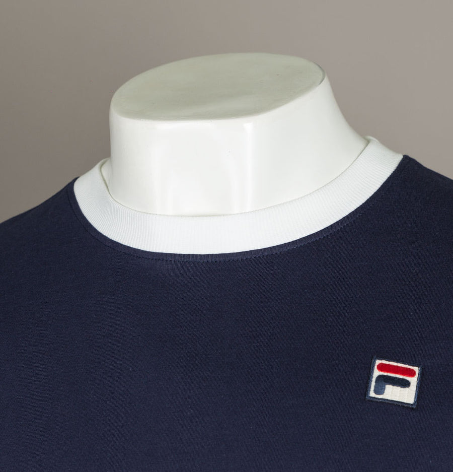 Fila Vintage Marconi Ringer T-Shirt Navy/White