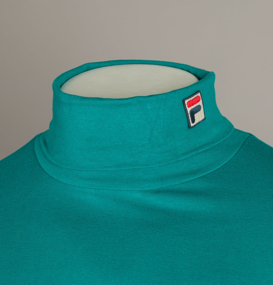 Fila Vintage 19th Roll Neck T-Shirt Harbour Blue