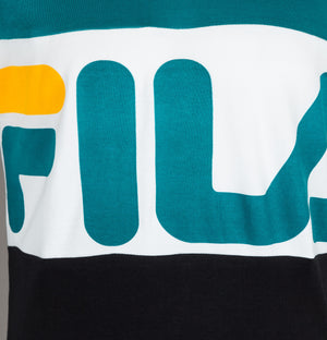 Fila Vintage Vialli Colour Block T-Shirt Harbour Blue