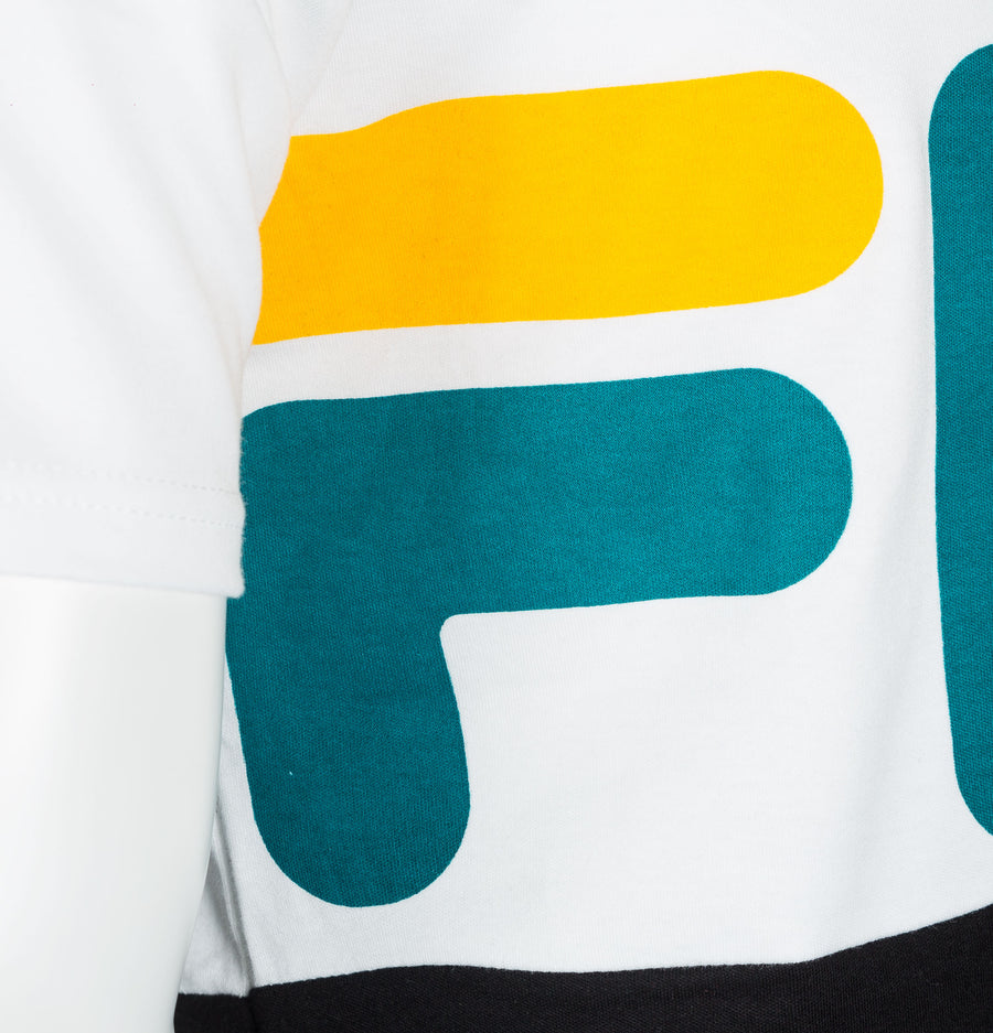 Fila Vintage Vialli Colour Block T-Shirt Harbour Blue
