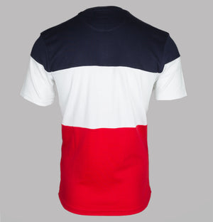 Fila Vintage Vialli Colour Block T-Shirt Navy