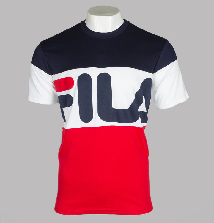 Fila colour block t shirt cheap