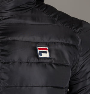 Fila Vintage Pavo Quilted Jacket Black