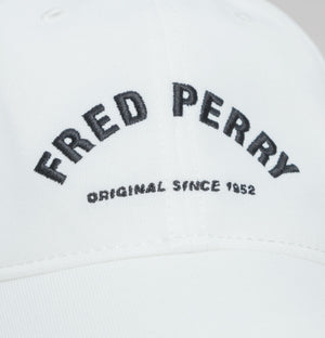 Fred Perry Arch Branded Tricot Cap Snow White