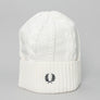 Fred Perry Cable Knit Beanie Ecru