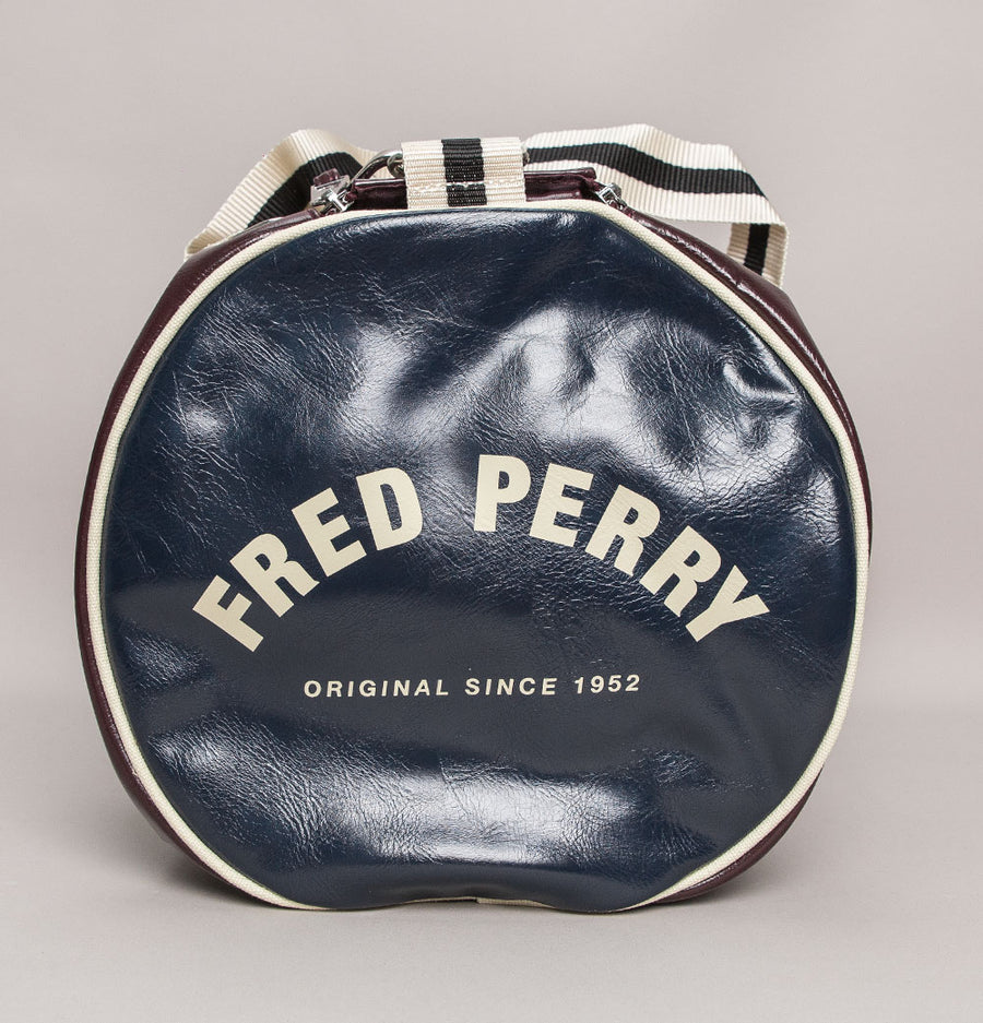 Fred Perry Colour Block Barrel Bag Port/Navy