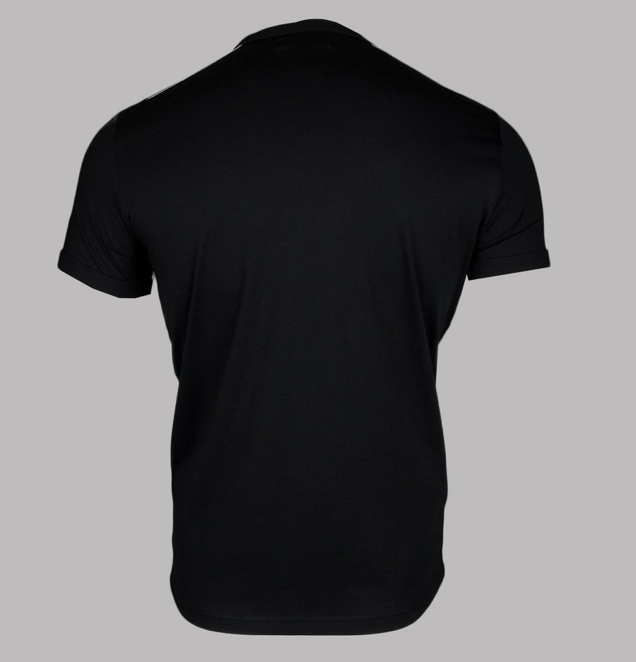 Fred Perry Contrast Tape Ringer T-Shirt Black