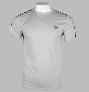 Fred Perry Contrast Tape Ringer T-Shirt Concrete