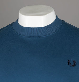 Fred Perry Crew Neck Sweatshirt Midnight Blue