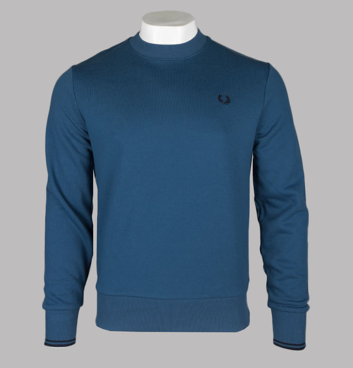 Fred Perry Crew Neck Sweatshirt Midnight Blue