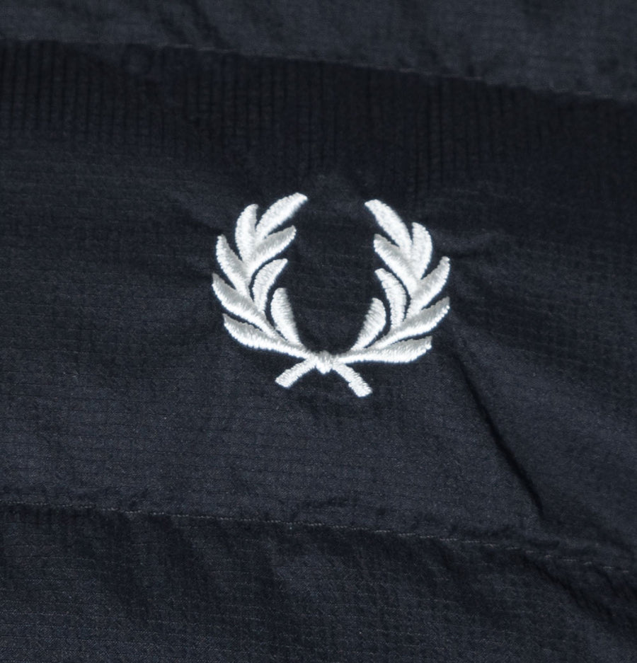 Fred Perry Hooded Insulated Jacket Black