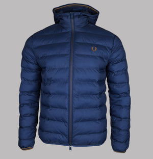 Fred Perry Hooded Insulated Jacket French Navy