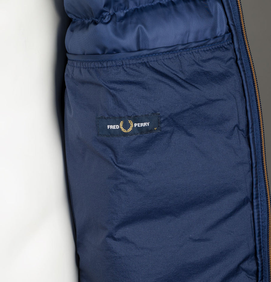 Fred Perry Hooded Insulated Jacket French Navy