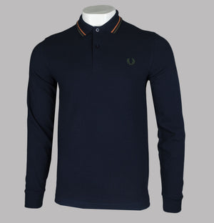 Mens fred perry long hotsell sleeve polo