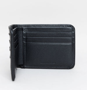 Fred Perry Leather Studded Wallet Black