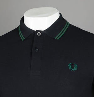 Fred Perry M3600 Polo Shirt Black/Ivy