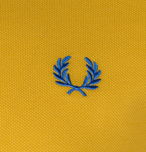 Fred Perry M3600 Polo Shirt Dijon Yellow/Summer Red