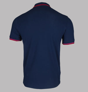 Fred Perry M3600 Polo Shirt French Navy/Magenta