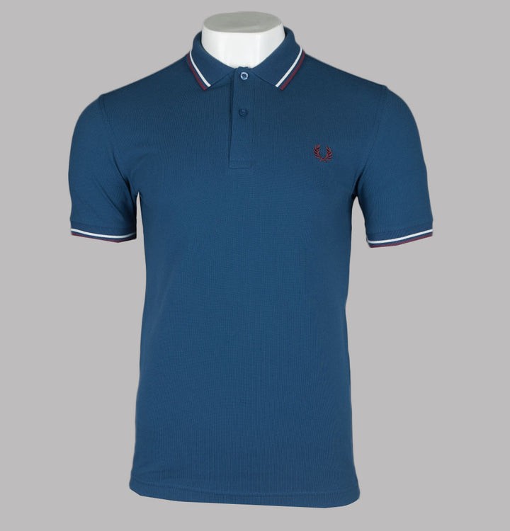 Fred Perry M3600 Polo Shirt Midnight Blue/Snow White