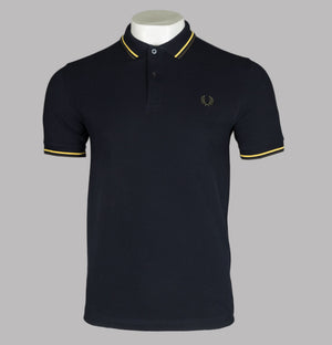 Fred Perry M3600 Polo Shirt Navy/1964 Yellow