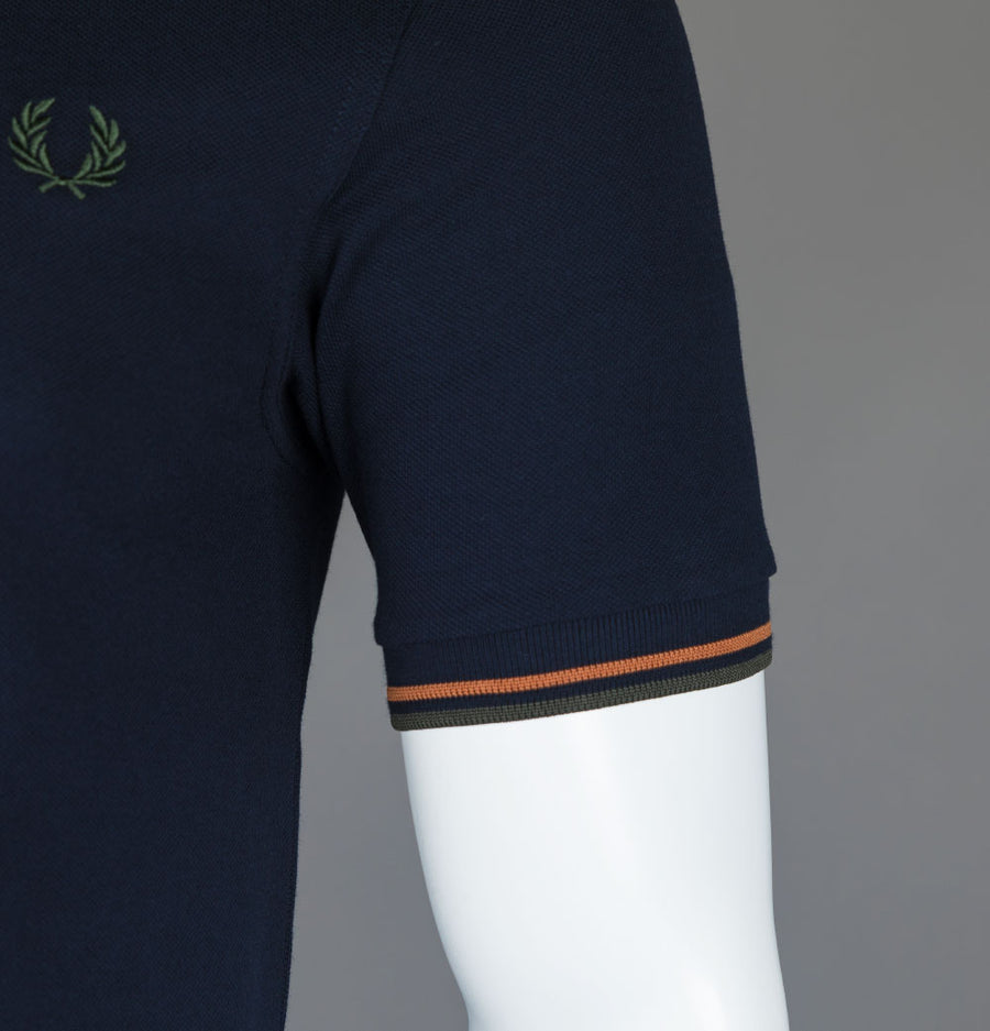 Fred Perry M3600 Polo Shirt Navy/Night Green