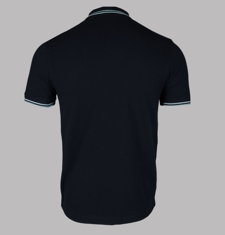 Fred Perry M3600 Polo Shirt Navy/Silver Blue