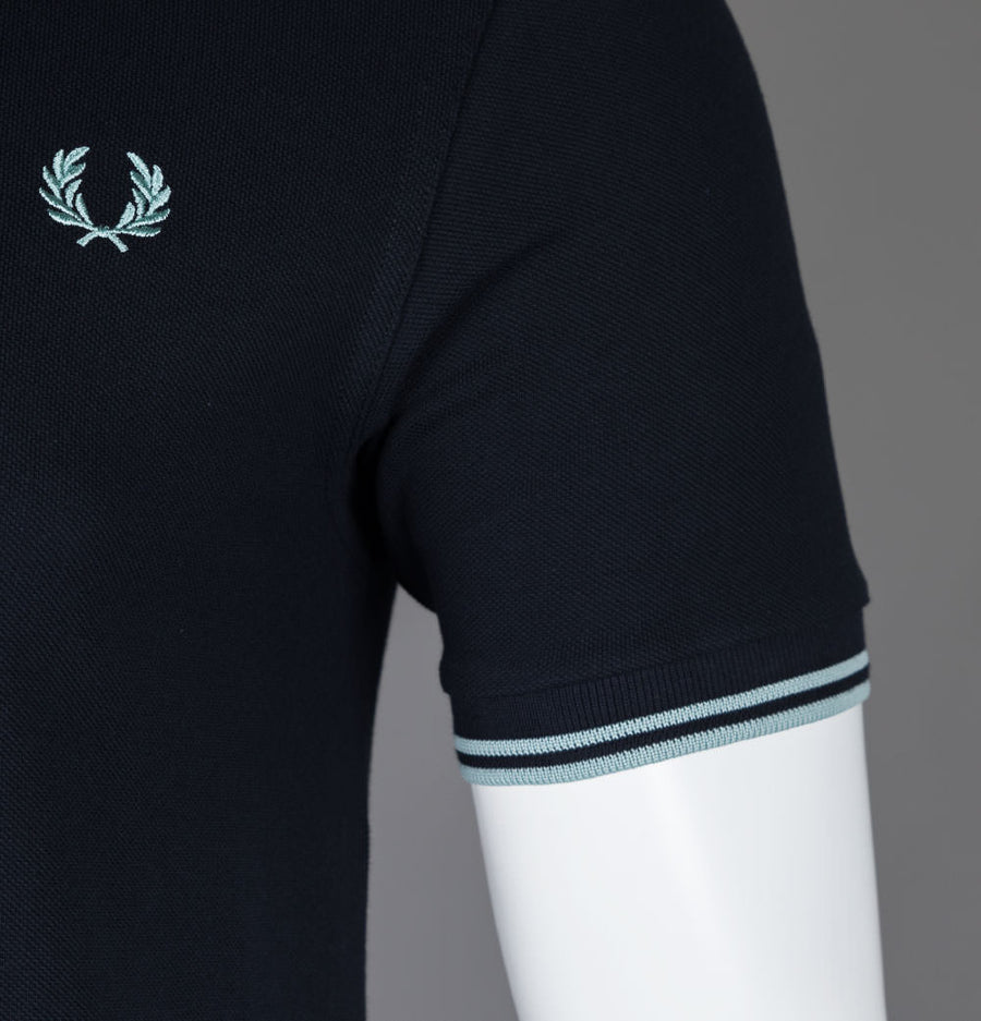 Fred Perry M3600 Polo Shirt Navy/Silver Blue